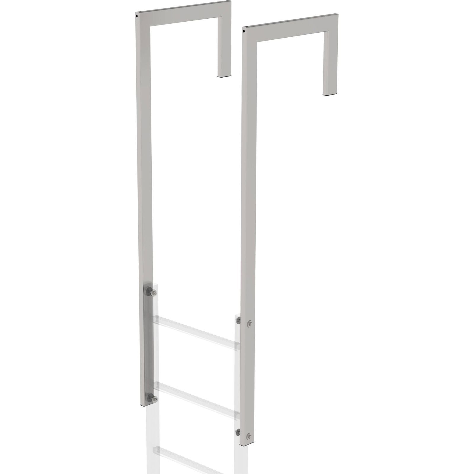 Günzburger Steigtechnik Ausstiegsholm abgewinkelt Edelstahl Länge 1.600 mm - 068049