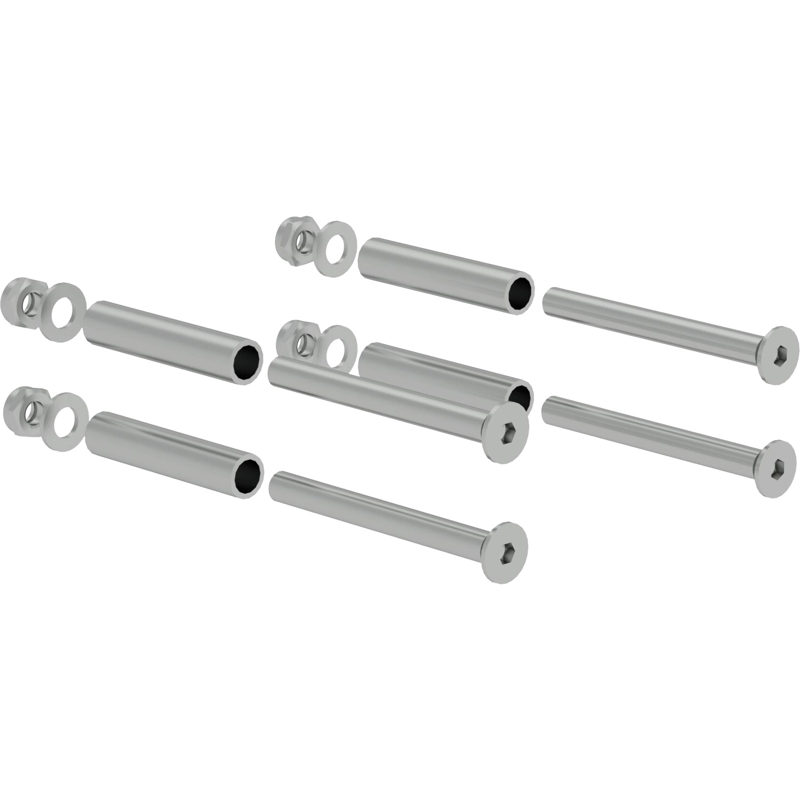 Günzburger Steigtechnik Montagesatz Hakenbefestigung für Holmhöhe 58 mm - 019320