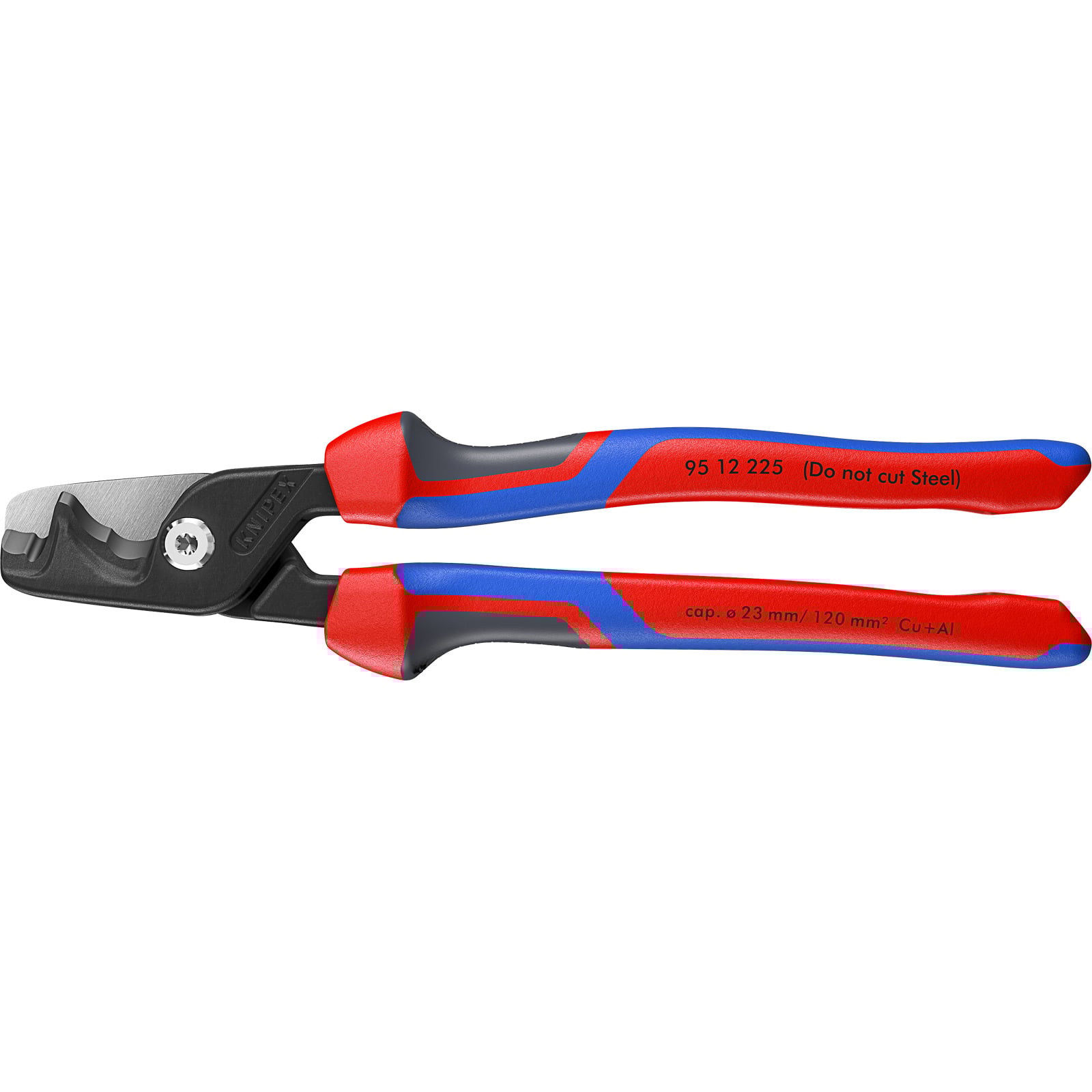 Knipex StepCut® XL Kabelscheren mit Stufenschnitt mit Comfort-Griffen brüniert - 9512225
