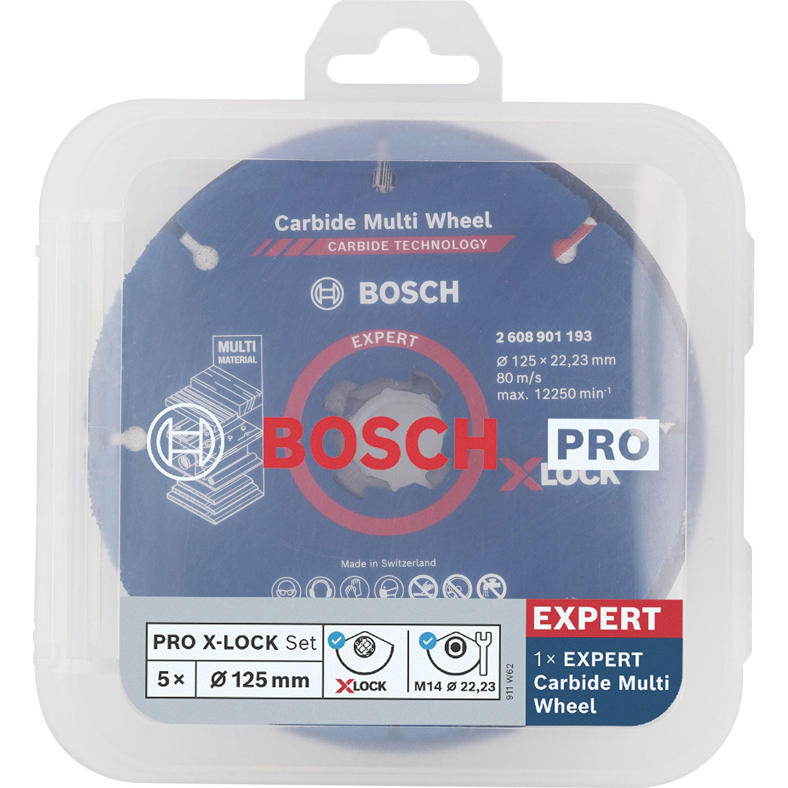 Bosch PRO Cutting and Grinding Set für X-Lock 125 x 1 x 22,23 mm - 2608619374
