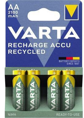 Varta Akku Recycled 56816101404 AA NIMH 2.100mAh 4 St./Pack.
