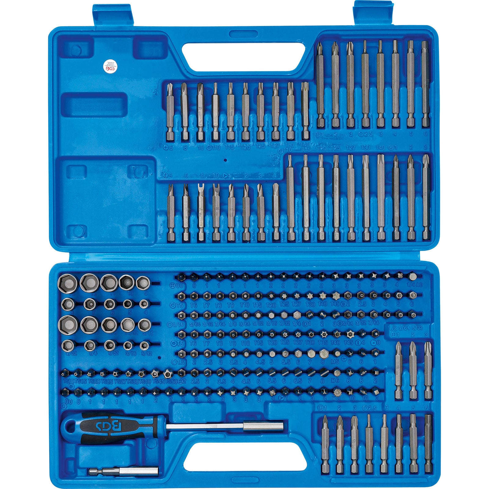 BGS Universal-/Sicherheits-Bit-Satz Antrieb Außensechskant 6,3 mm (1/4") 208tlg. - 20103