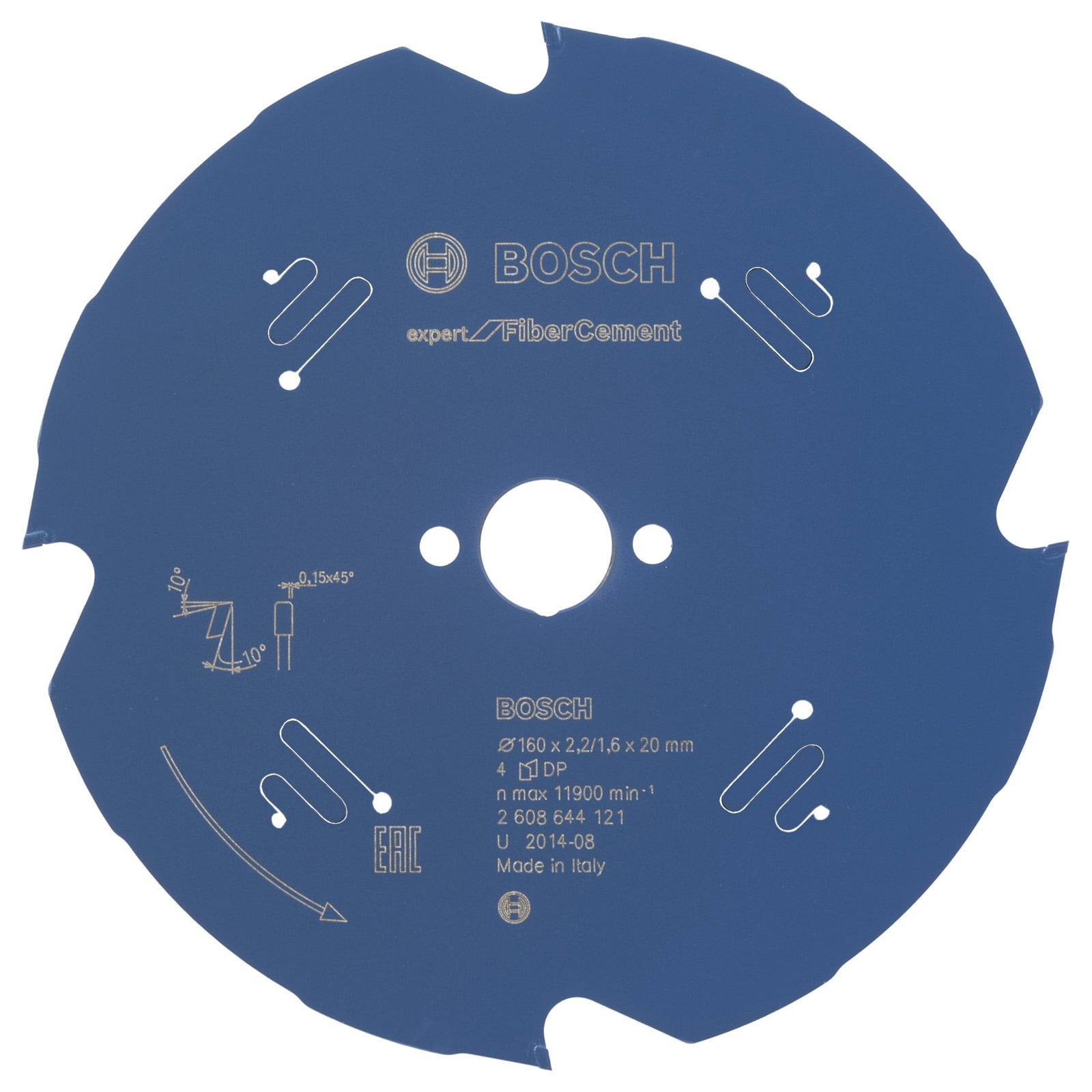 Bosch Kreissägeblatt Expert for Fibre Cement für Handkreissägen 160 x 20 x 2,2 mm 4 - 2608644121