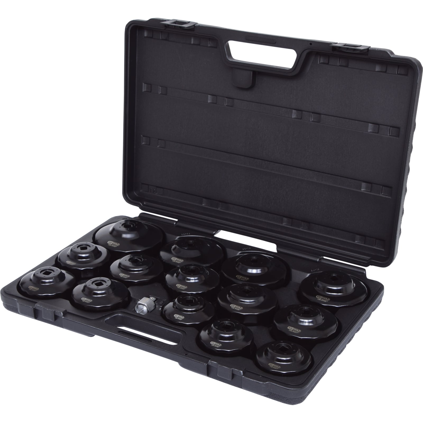 KS TOOLS 3/8" Ölfilterschlüssel-Satz 15tlg. - 150.9320