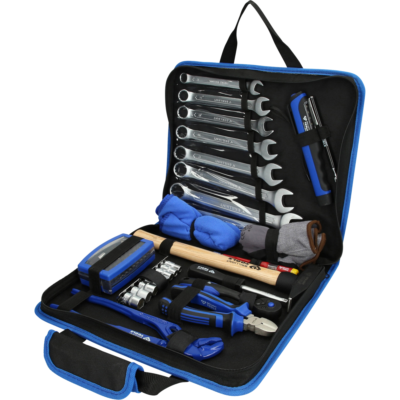 Maulschlüsselsatz im robusten Koffer – umfangreiches Werkzeugset für Profis und Heimwerker