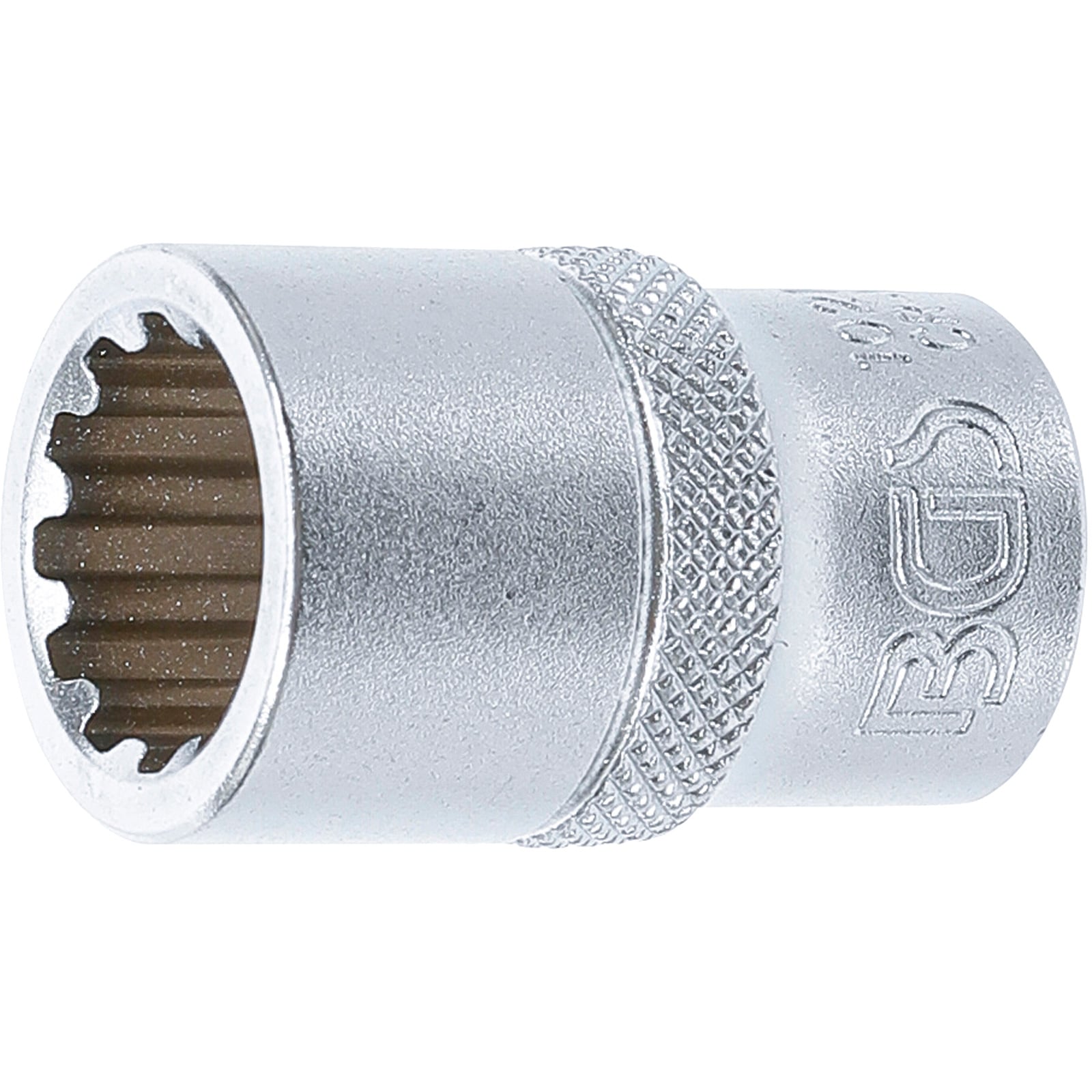 BGS Steckschlüssel-Einsatz Gear Lock Antrieb Innenvierkant 12,5 mm (1/2") SW 15 mm - 10215