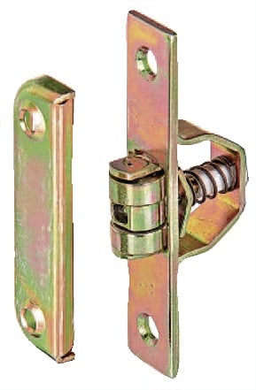 GAH Alberts Rollschnäpper Platte 18x90mm Loch-D. 6/4,8mm STA verz. m. Schließbl. - 411695