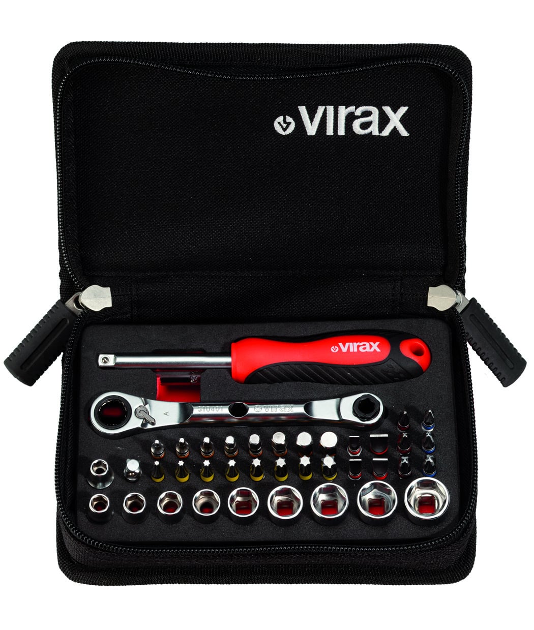 VIRAX 1/4" Kompakte Steckschlüssel + Bits Set - 41 Stk - 310400