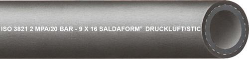 Argonschlauch SALDAFORM®/SCHWARZ ID 9,0mm Wandst.3,5mm AD 16,0mm L.40m TEGUMA
