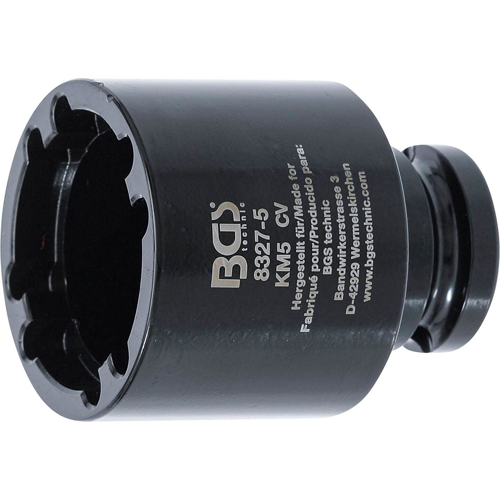 BGS Nutmutternschlüssel Zapfen innen liegend KM5 - 8327-5