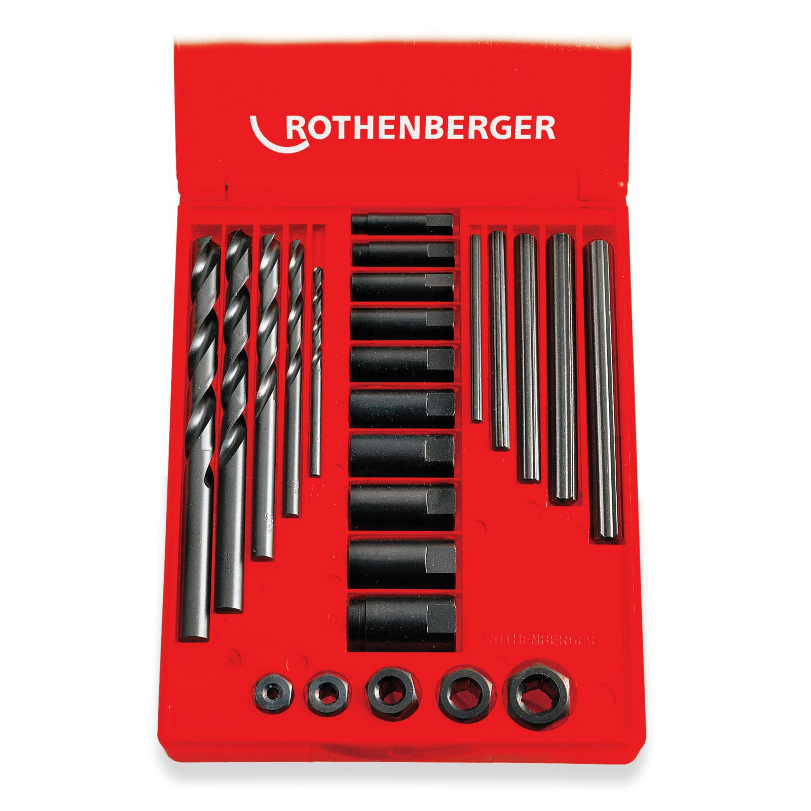 ROTHENBERGER Gewinde-Ausdreh-Set, Gr.2, M5-M16, 25-teilig - 71311