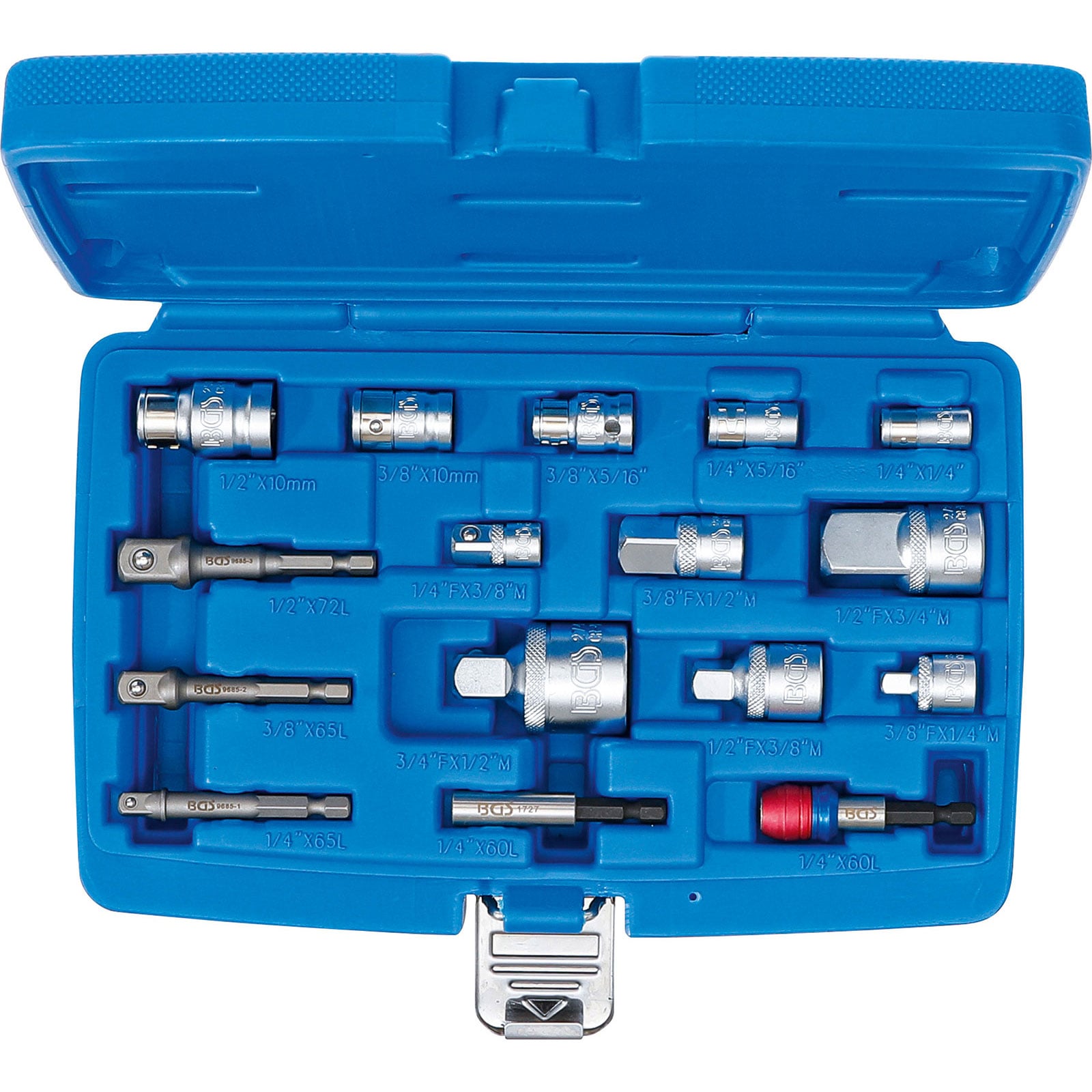 BGS Bit-Adapter- / Steckschlüssel-Adapter-Satz 16tlg. - 6779