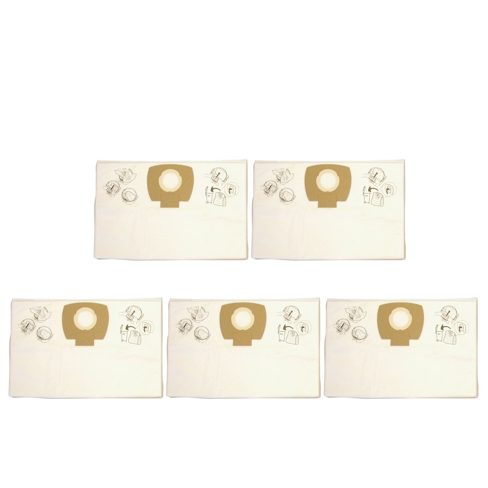 Makita 195557-5 5x Filtersack