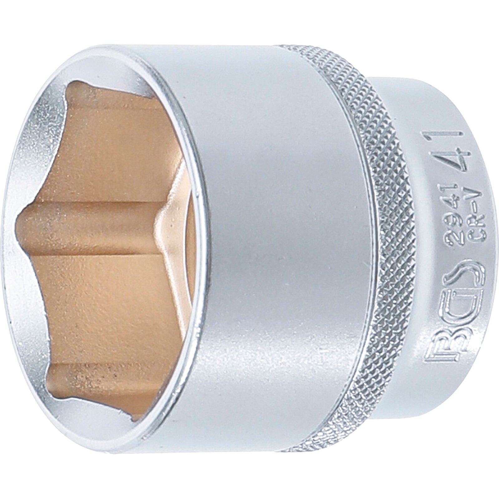 BGS Steckschlüssel-Einsatz Sechskant Antrieb Innenvierkant 12,5 mm (1/2") SW 41 mm - 2941