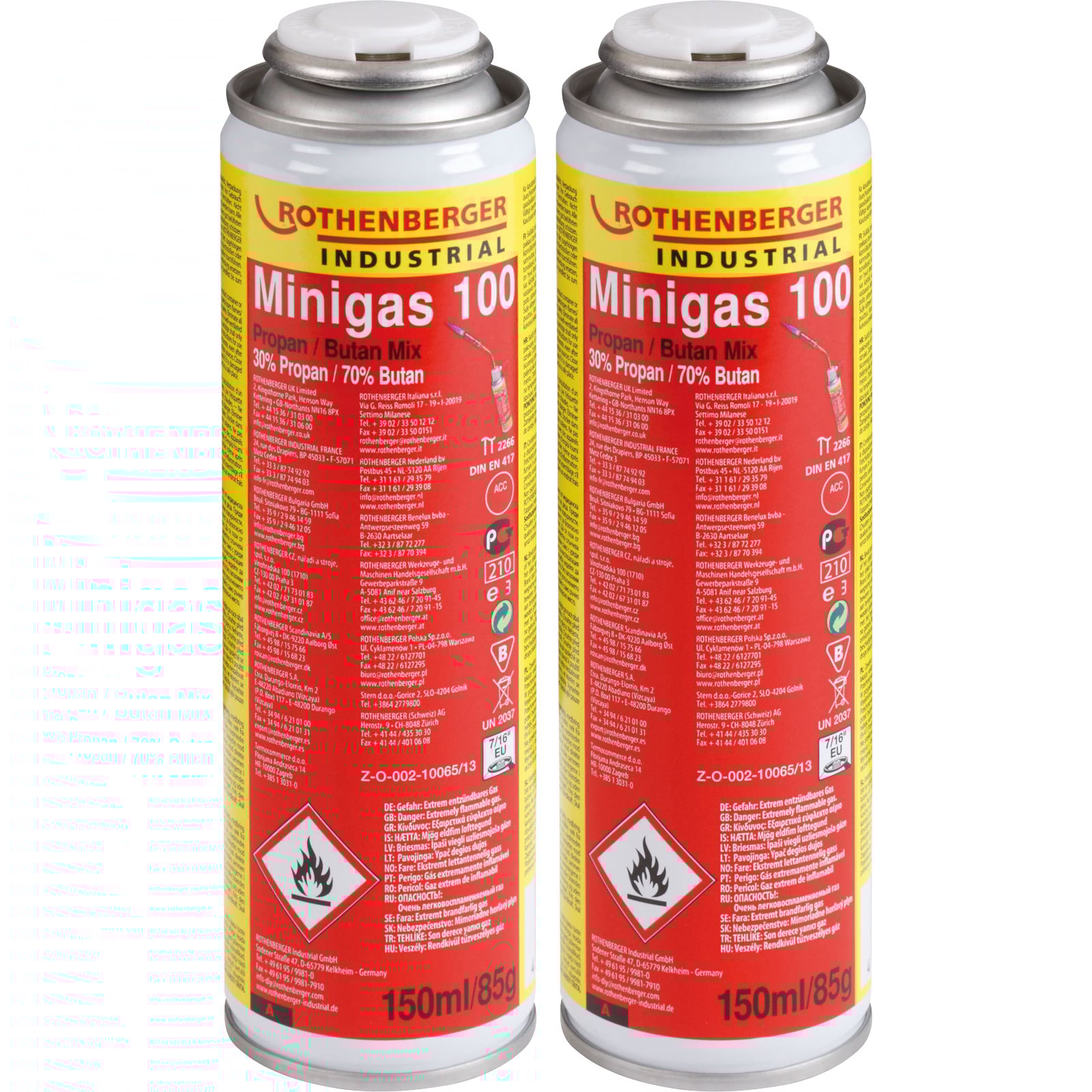ROTHENBERGER Industrial 2x Minigas 100 150 ml - 1500003890