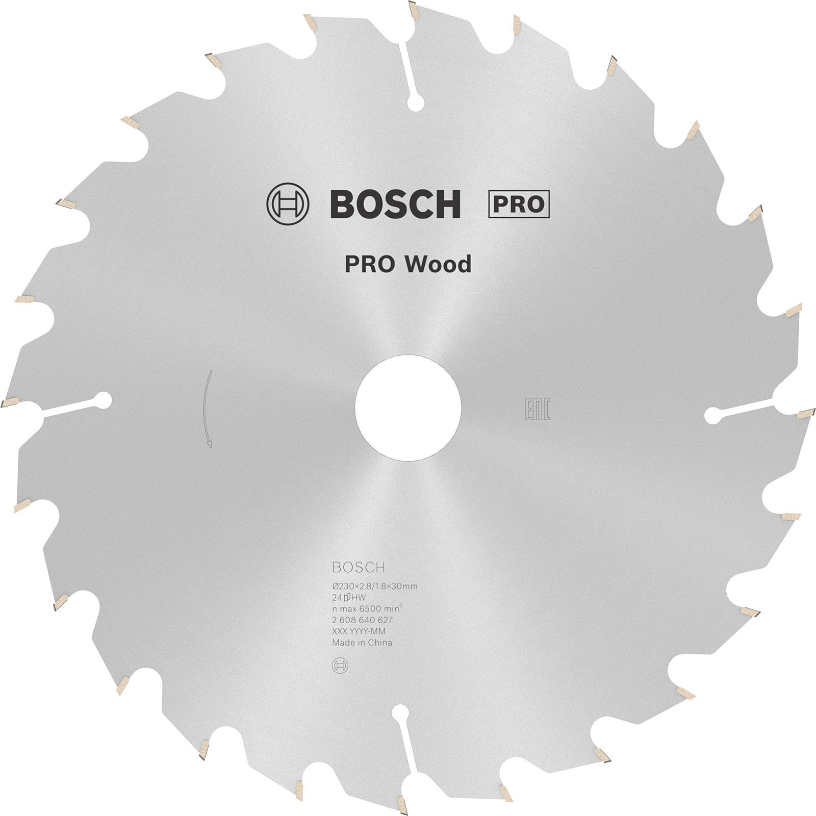 Bosch PRO Wood Kreissägeblatt 230 x 2,8 x 30 mm - 2608640627