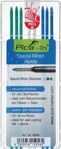 Pica Minenset Pica-Dry 3x blau, 2x weiß, 3x grün - 4040