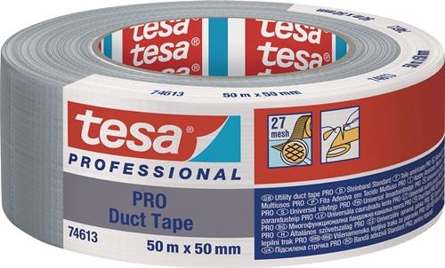 TESA Gewebeband Duct Tape PRO 74613 mattsilber 50 m x 50 mm - 74613-00003-00