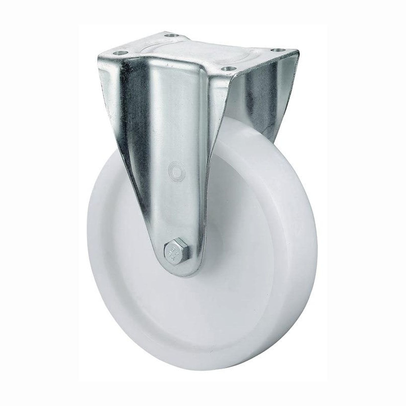 BS Rollen Schwerlast-Bockrolle mit Anschraubplatte Kunststoff Rollenlager 125 mm 600 kg - N110.B10.127