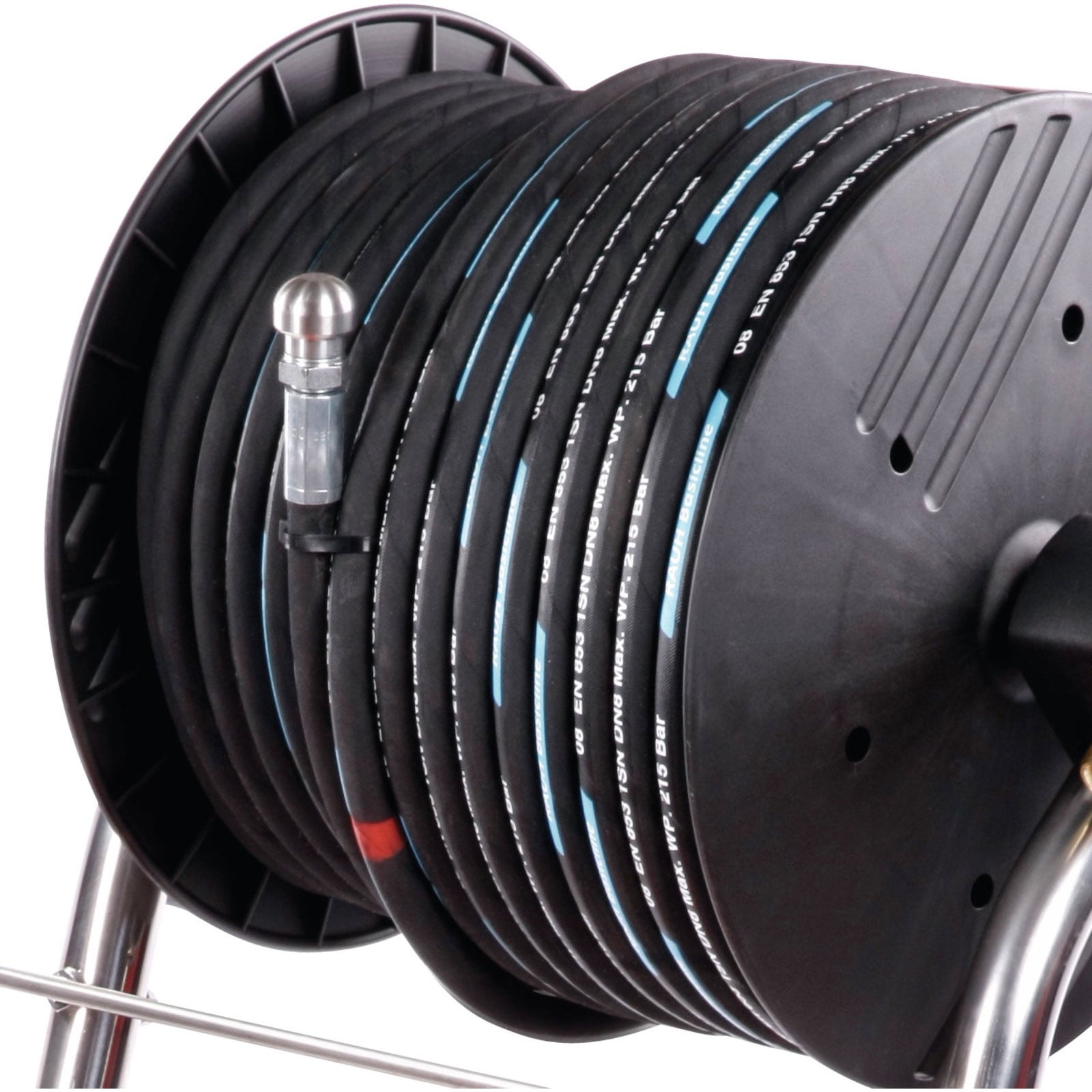 ROTHENBERGER Hochdruckschlauch 8mm/40m, komplett mit Anschluss - 72820