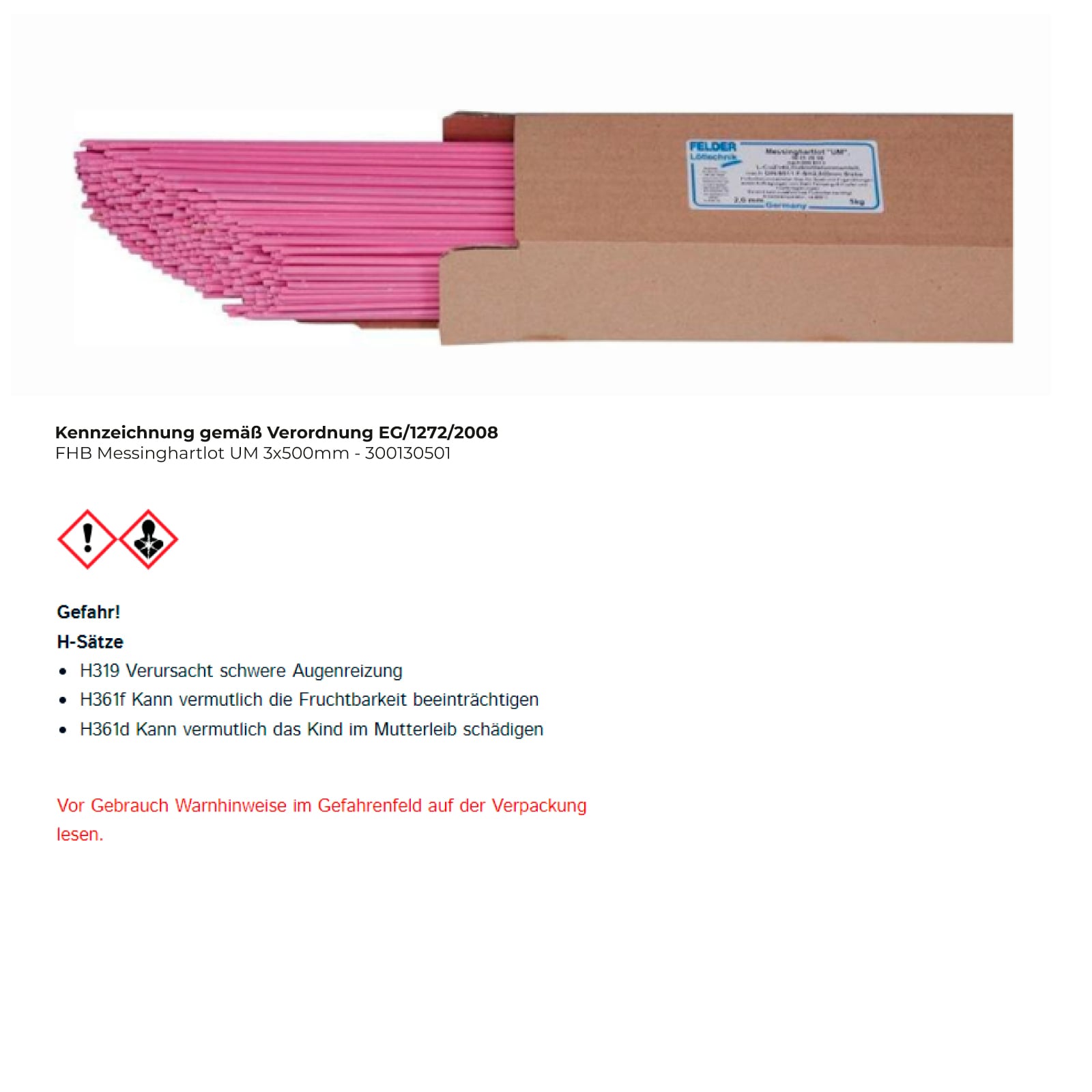 FHB Messinghartlot UM 3x500mm - 300130501