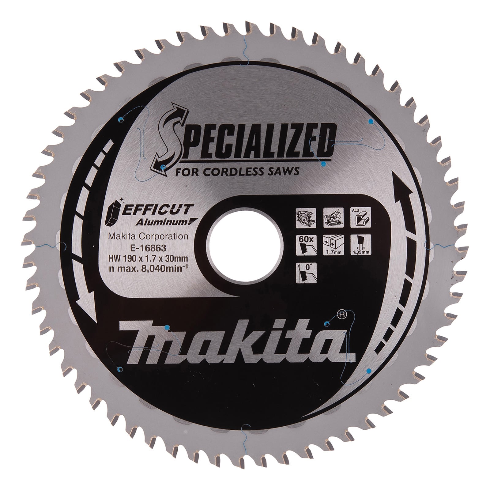 Makita EFFICUT Sägeblatt 190x30x60 - E-16863