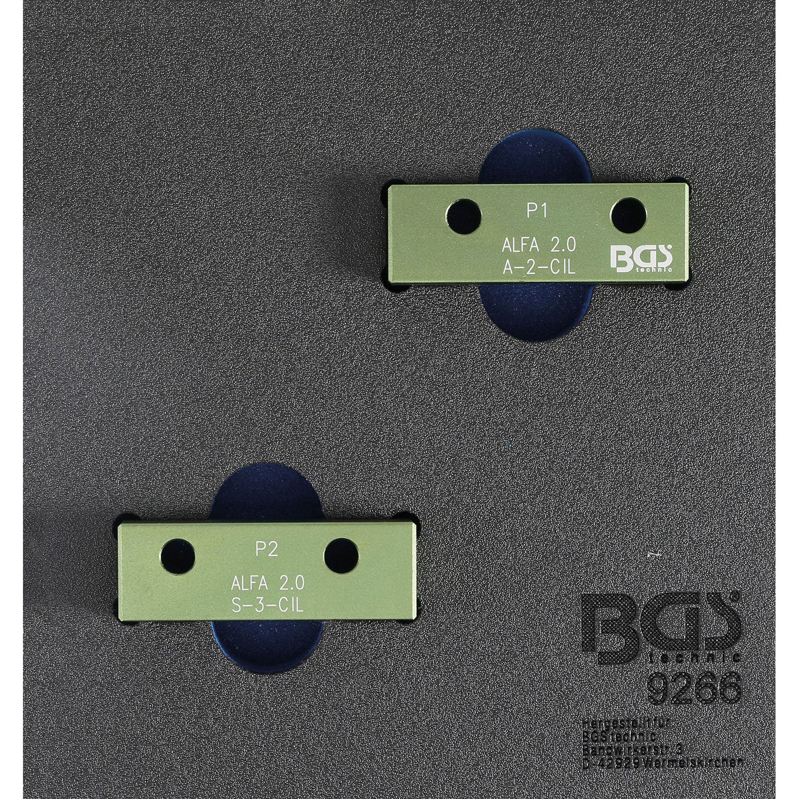 BGS Werkstattwageneinlage 1/6: Nockenwellen-Arretierwerkzeug-Satz für Alfa Romeo 2.0l 16V JTS - 9266