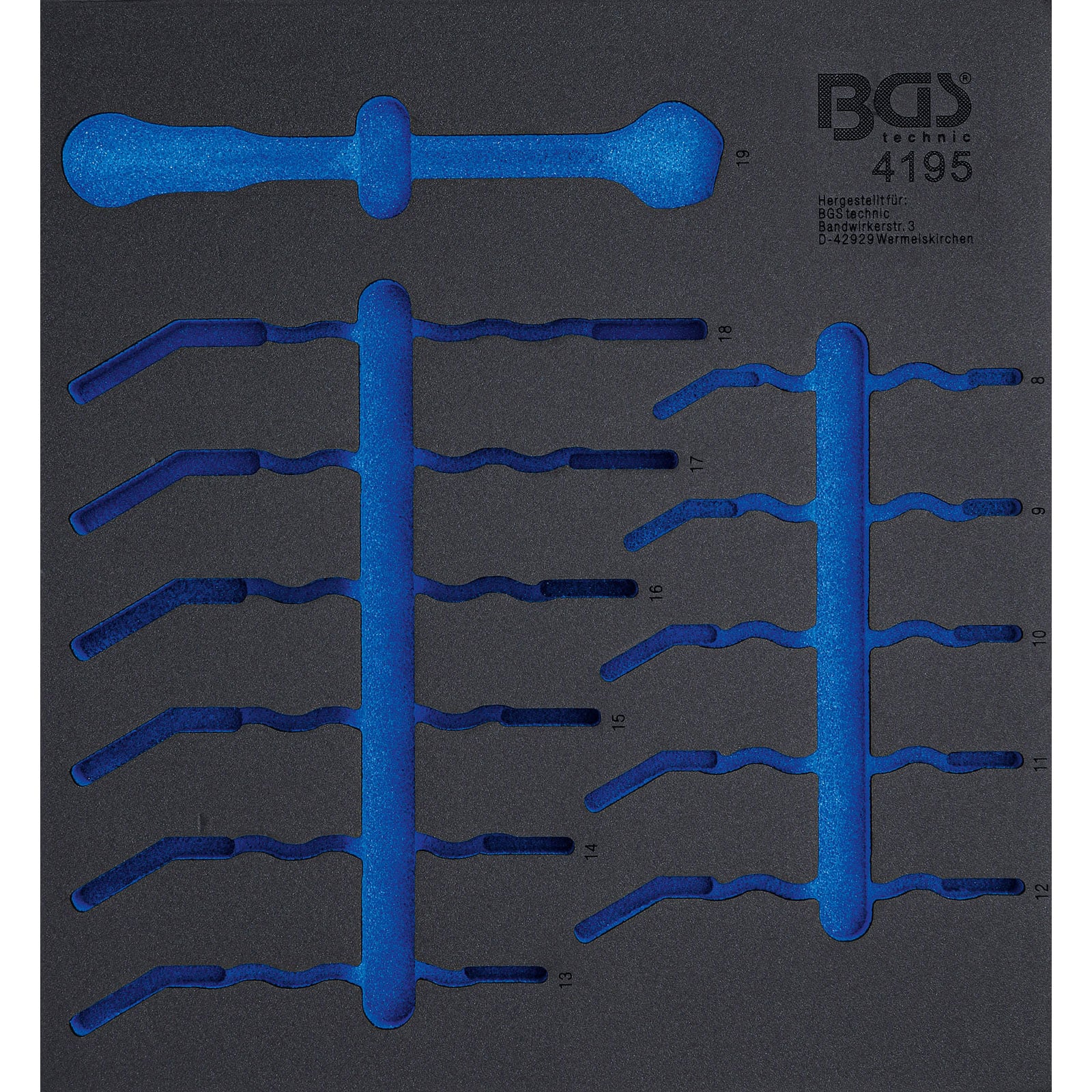 BGS Werkstattwageneinlage 2/3 leer für Art. 4195 - 4195-1