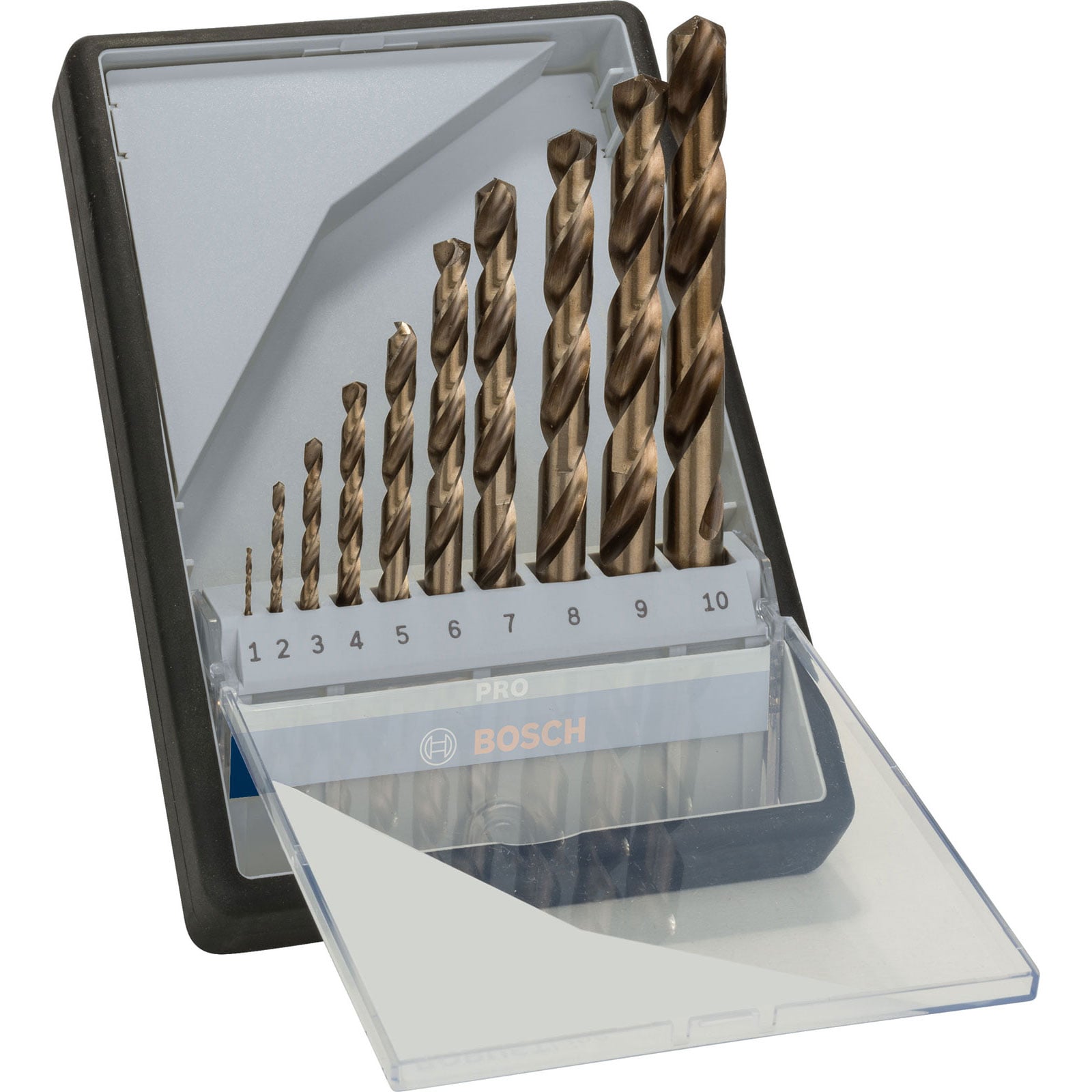 Bosch PRO Stainless Steel HSS-Co Spiralbohrer-Set 10-tlg. - 2607019925