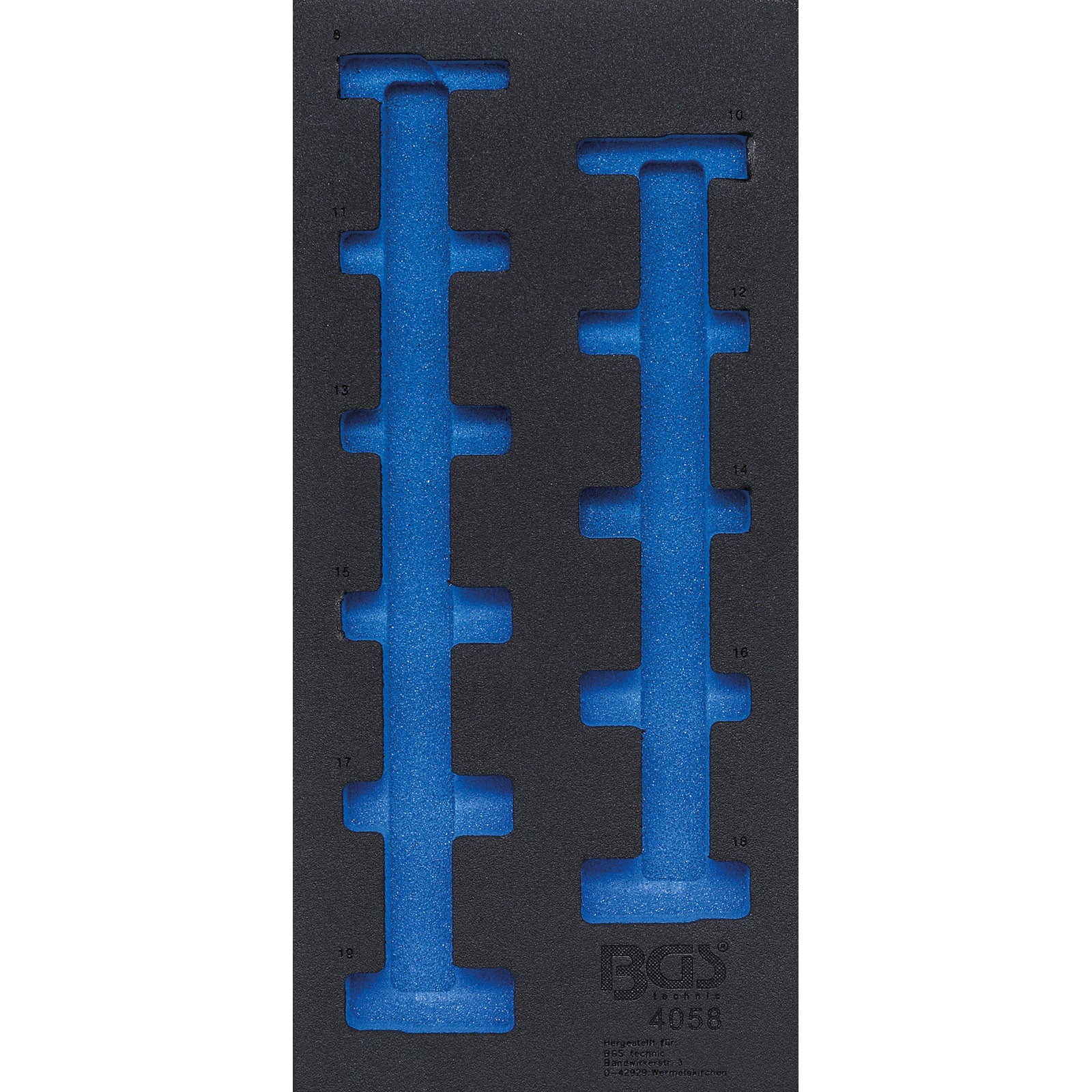 BGS Werkstattwageneinlage 1/3 leer für Art. 4058 - 4058-1