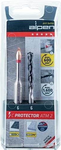Feinsteinzeugfliesenbohrerset C PROTECTOR D.8mm 2 St./Set ALPEN