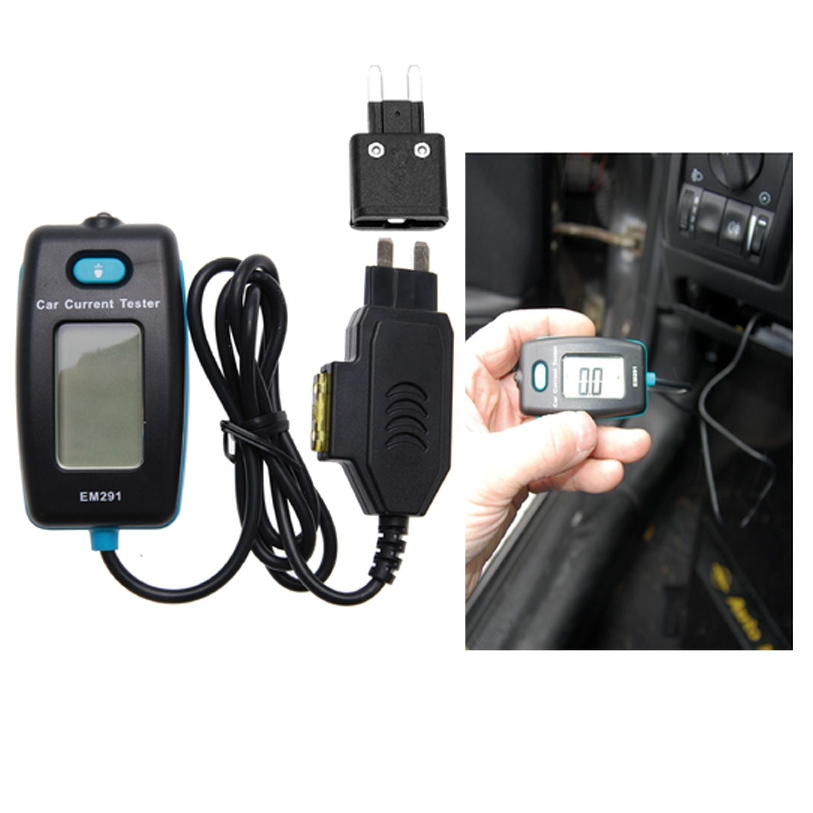 BGS Digitales Amperemeter für Sicherungskontakt - 63520