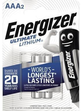 Energizer Batterie Ultimate Lithium 639170 AAA Micro L92 2 St./Pack.