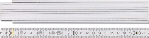 BMI Gliedermaßstab 9072 L.2m B.16mm mm/cm EG III Buche weiß - 976907200
