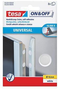 tesa Klettpunkte On & Off 55226-00003 weiß 8 St./Pack.