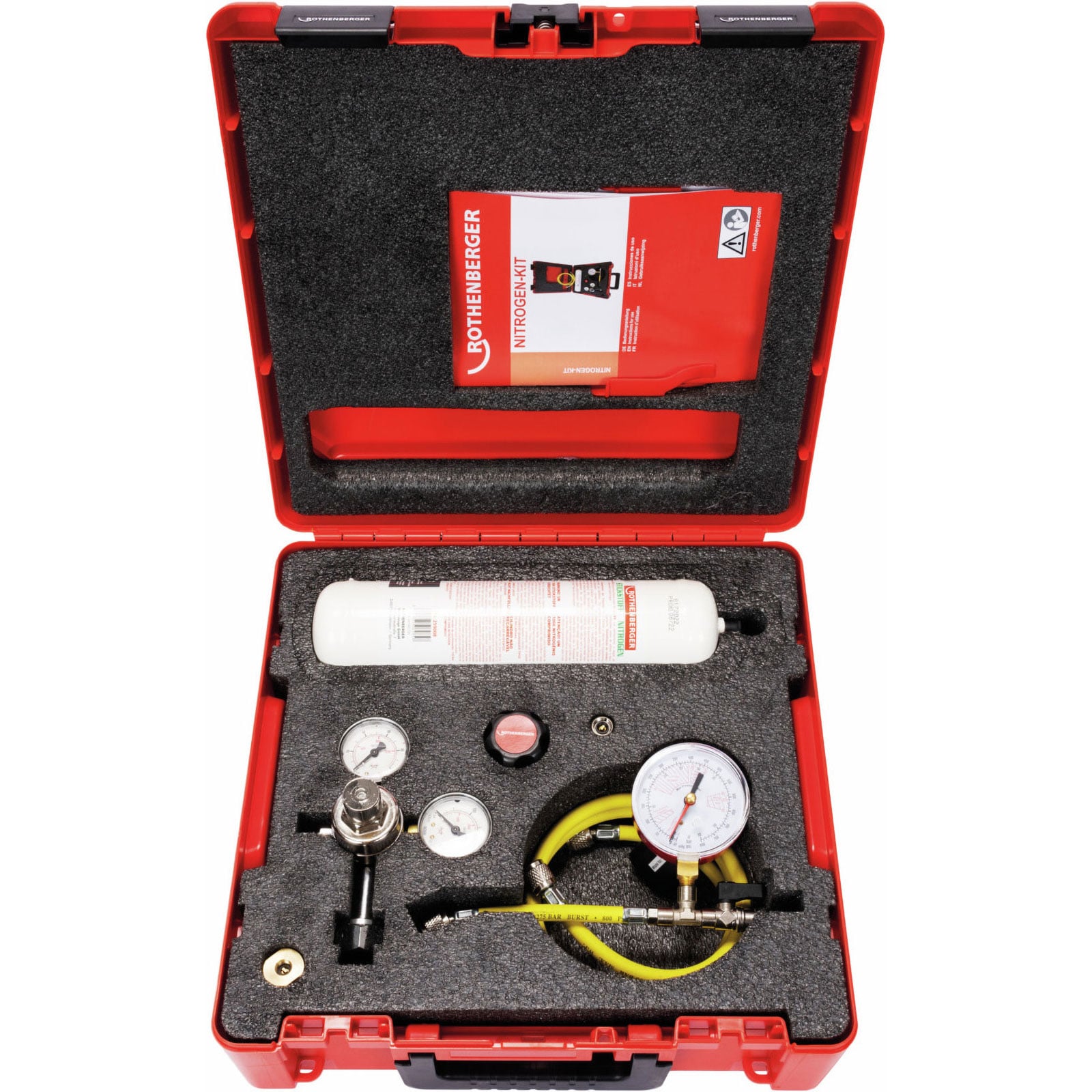 ROTHENBERGER Stickstoff-Set komplett, inklusive 1kg Flasche - 1000003865
