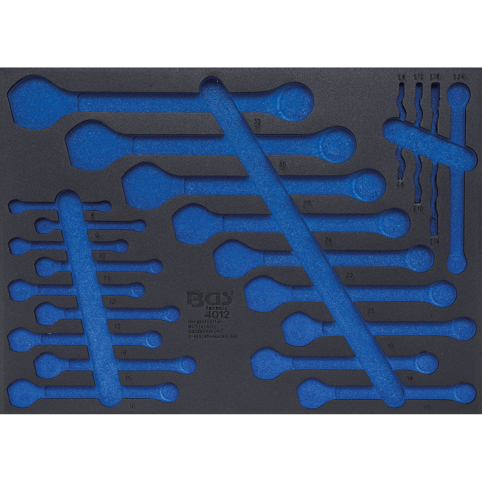 BGS Werkstattwageneinlage 3/3 leer für Art. 4012 - 4012-5