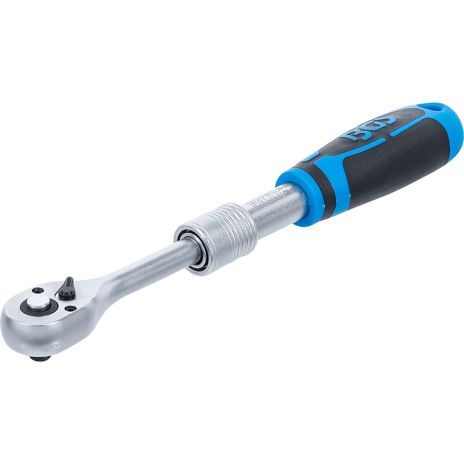 BGS Umschaltknarre ausziehbar Abtrieb Außenvierkant 6,3 mm (1/4") 190 - 225 mm - 25120
