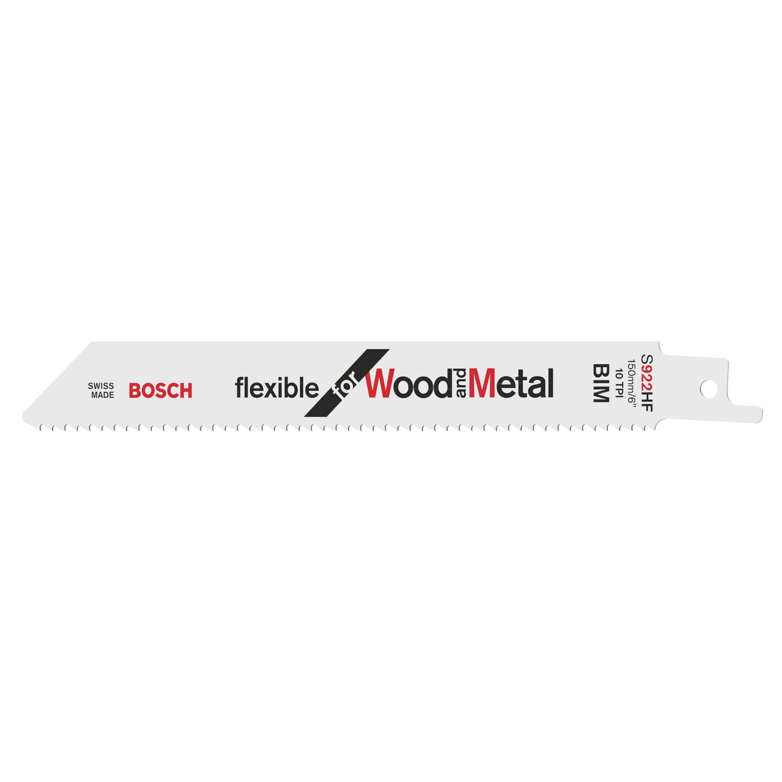 Bosch 5x Säbelsägeblatt S 922 HF Flexible for Wood and Metal - 2608656016