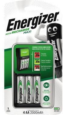 Energizer Akkuladegerät Maxi Charger E300321200 für AA/AAA