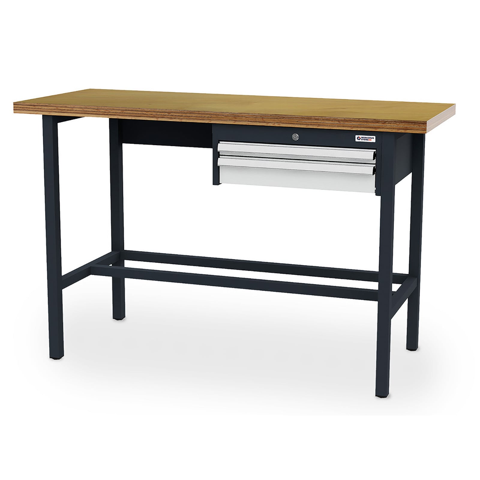 WS24 Arbeitstisch Schubladen: 1 x 50 1 x 100 B x T x H 1.500 x 600 x 960 mm - WS24-100386