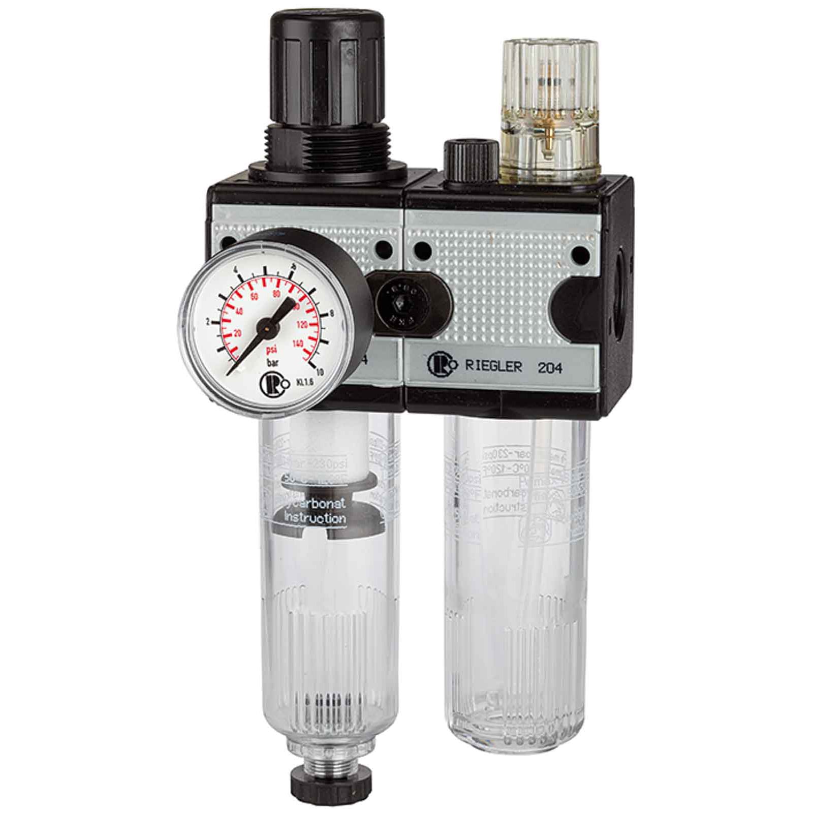 Riegler Wartungseinheit 2tlg. multifix mit PC-Behälter