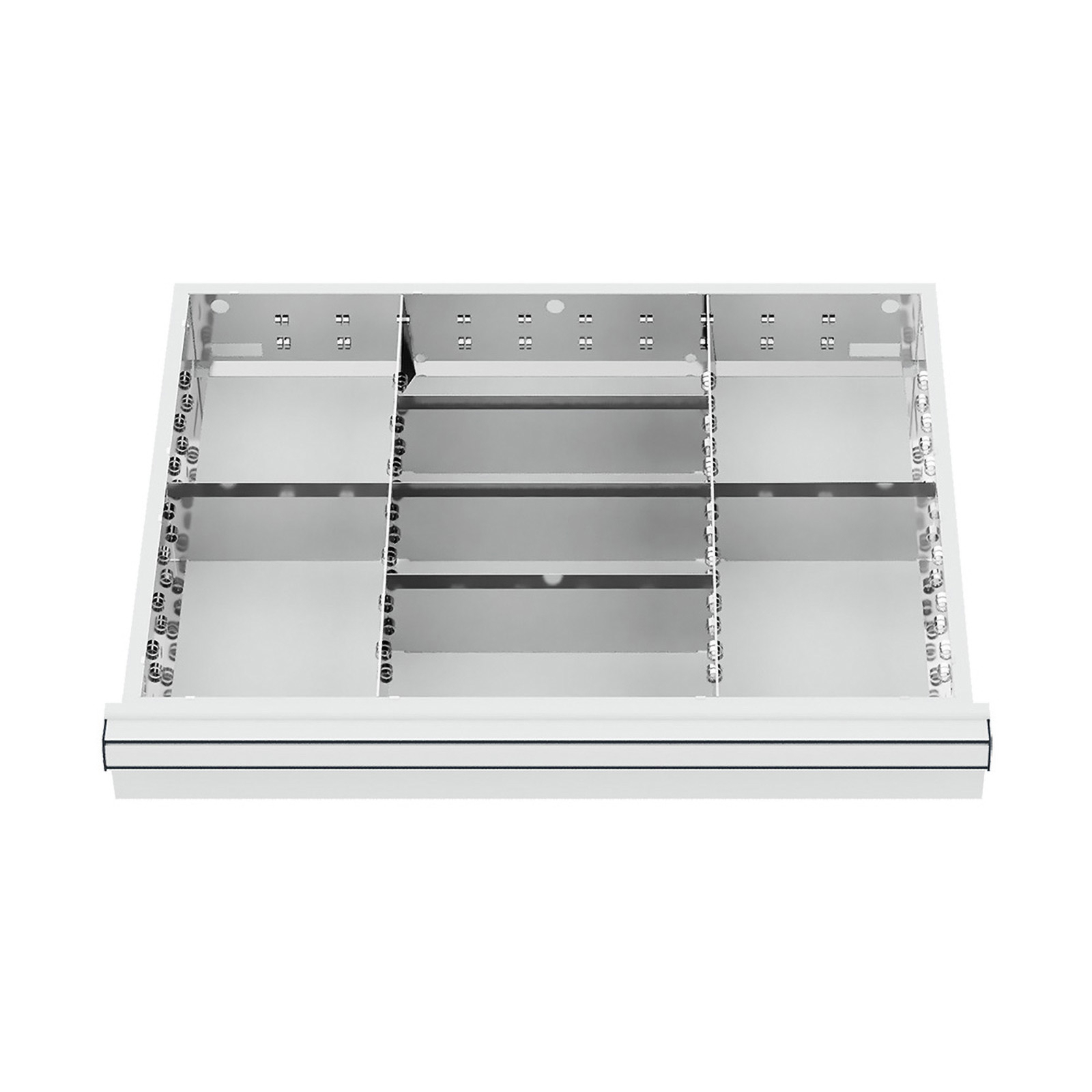 WS24 Schubladeneinteilung Metalleinteilung BLH 100/125 mm Innenmaß 600 x 450 mm - WS24-100244