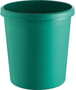 helit Papierkorb H6105852 18l rund Kunststoff grün