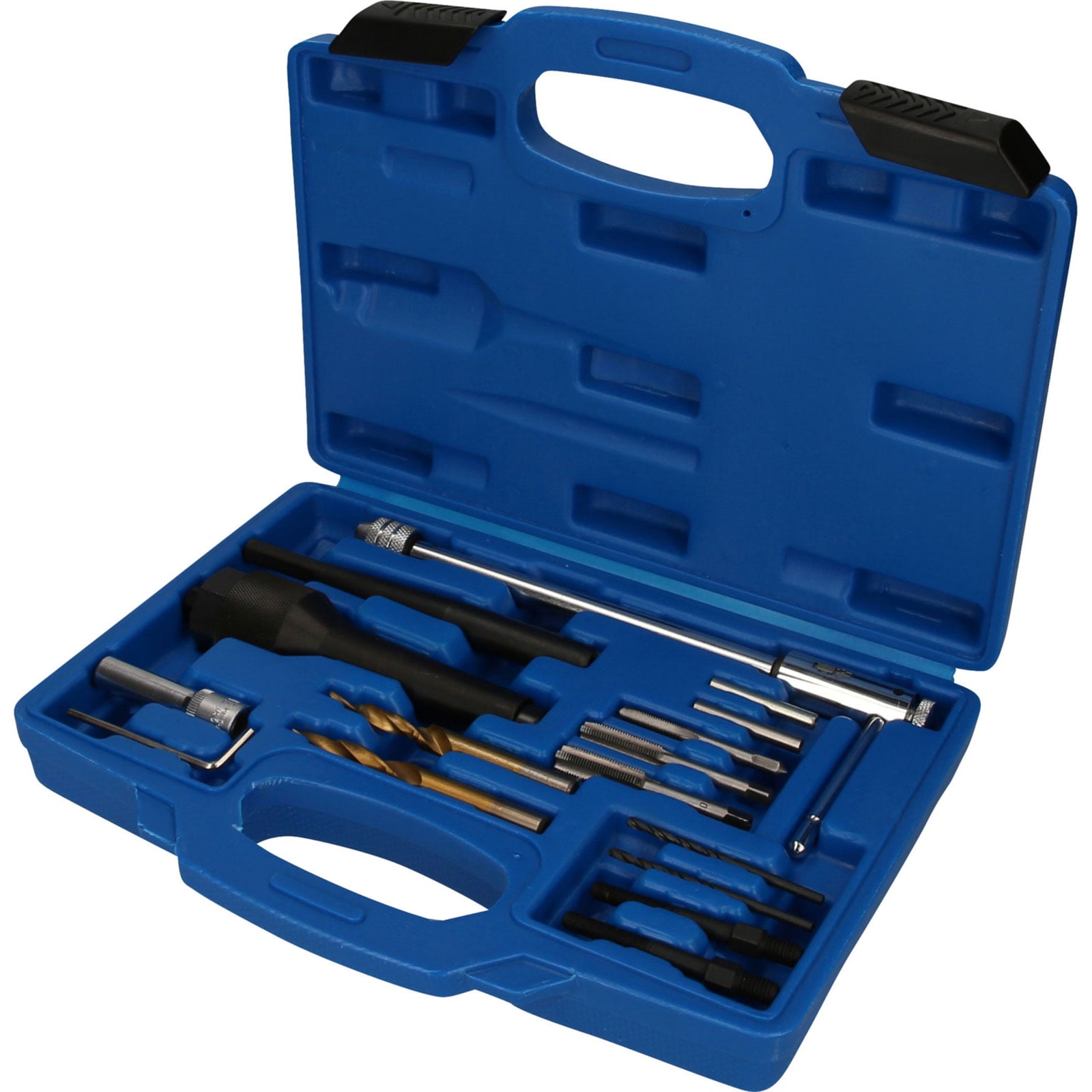 BRILLIANT TOOLS Glühkerzen-Ausbau- und Gewinde-Reparatur-Satz 16tlg. - BT561030