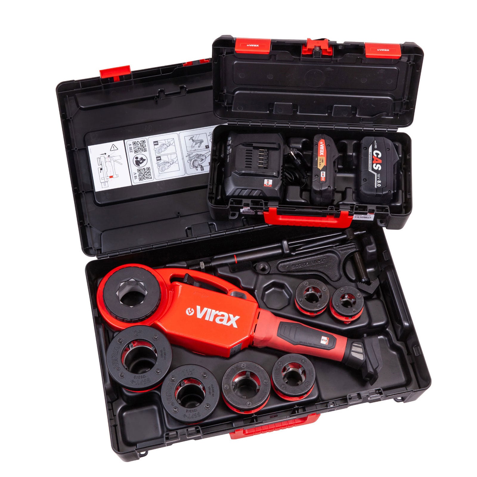 VIRAX Phenix IV 18V CAS + 6 Köpfe BSPT Rechts - 137580