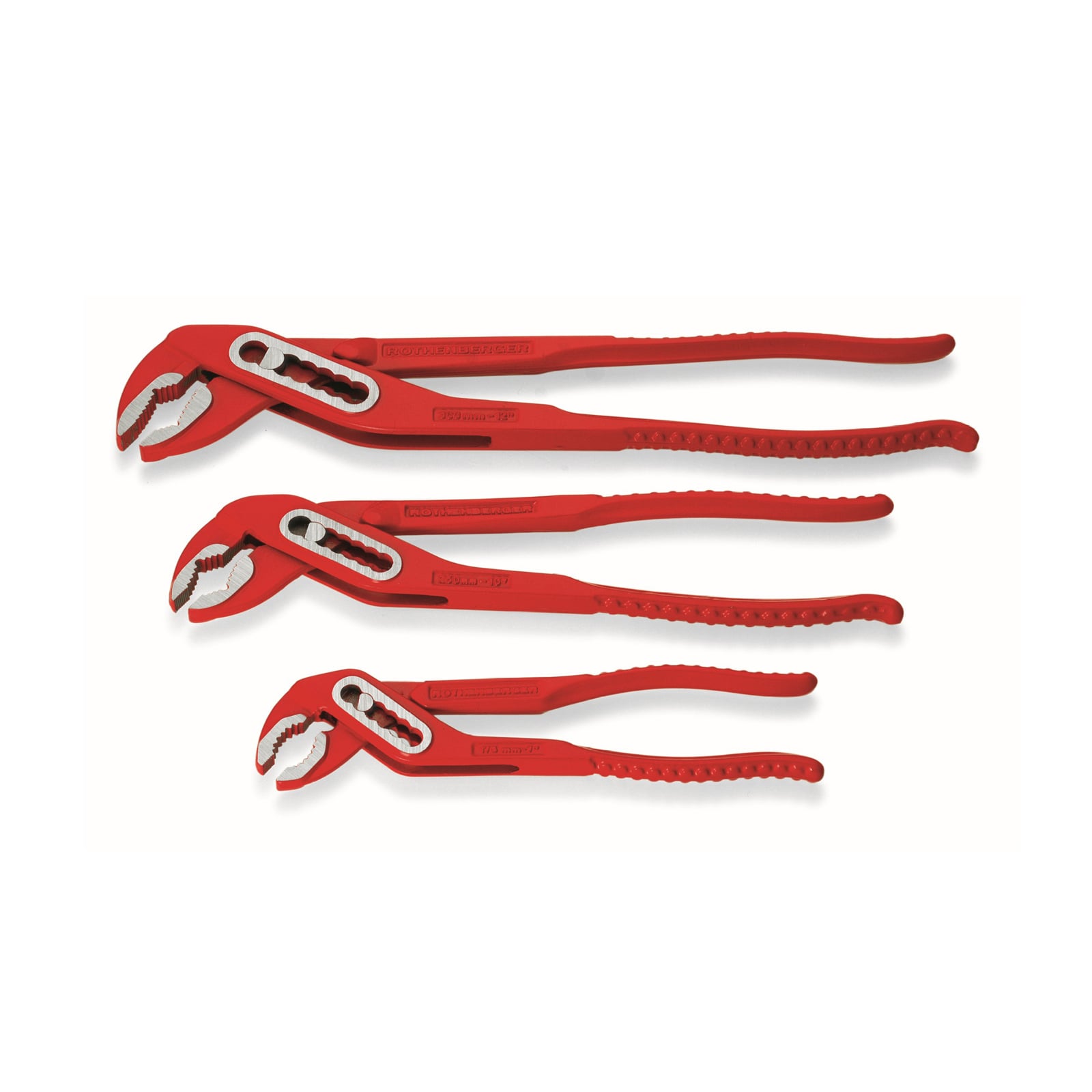 ROTHENBERGER Industrial Set 3x Wasserpumpenzangen Ø 1“, Ø 1 ¼“, Ø 1 ½“ - 1500005584