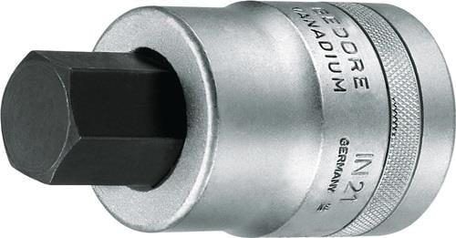 Gedore Steckschlüsseleinsatz IN 21 1″ Innen-6-kant SW 17 mm - 6181010