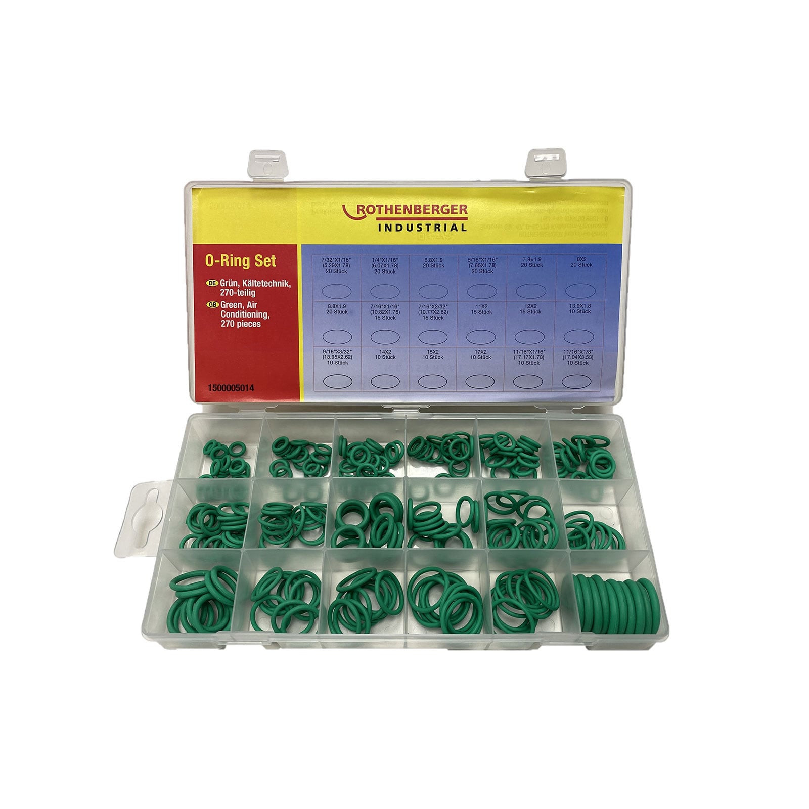 ROTHENBERGER Industrial O-Ring Set - Kältetechnik 270-teilig - 1500005014