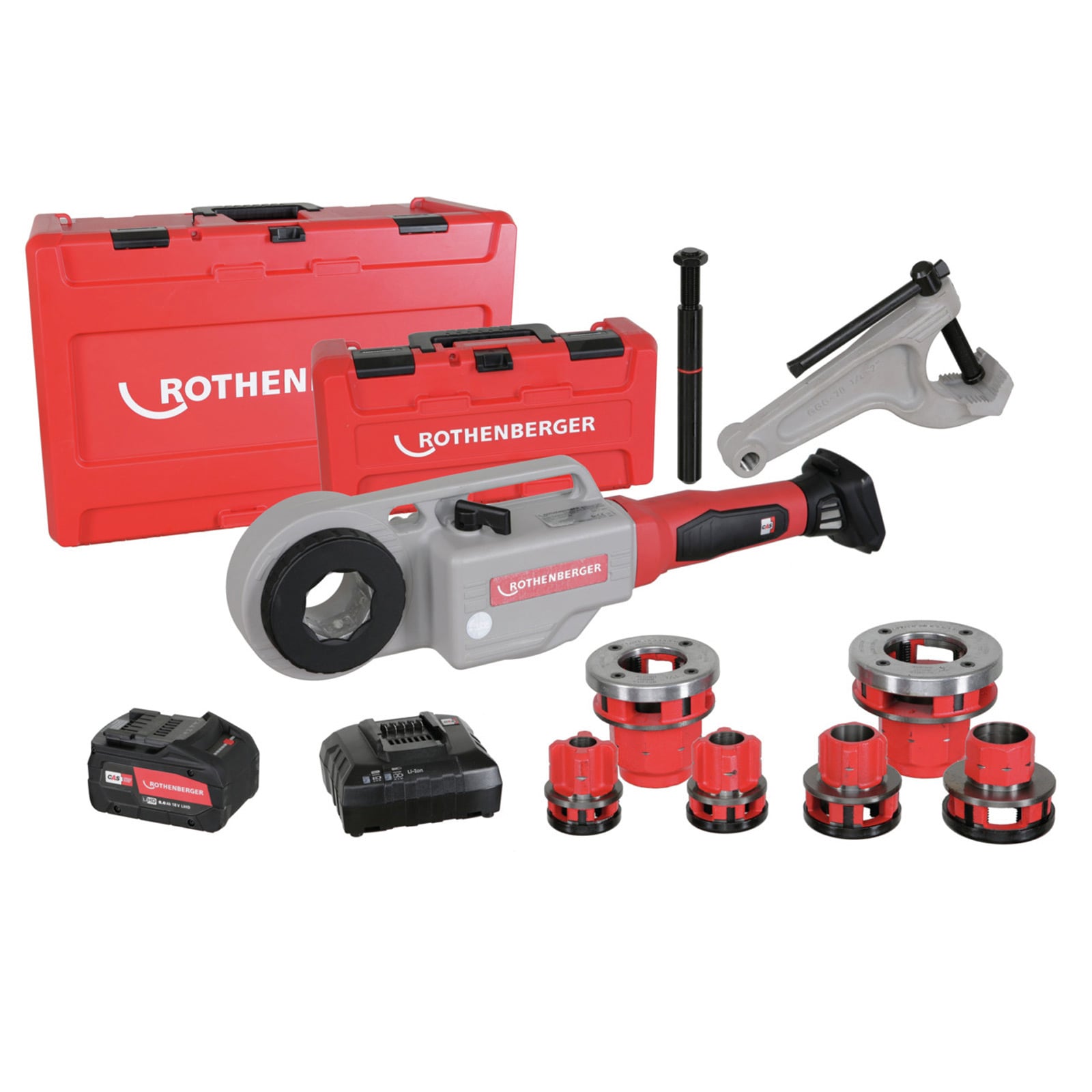 ROTHENBERGER SUPERTRONIC 1250-Set, BSPT 1/2-1.1/4", 230V - 71450